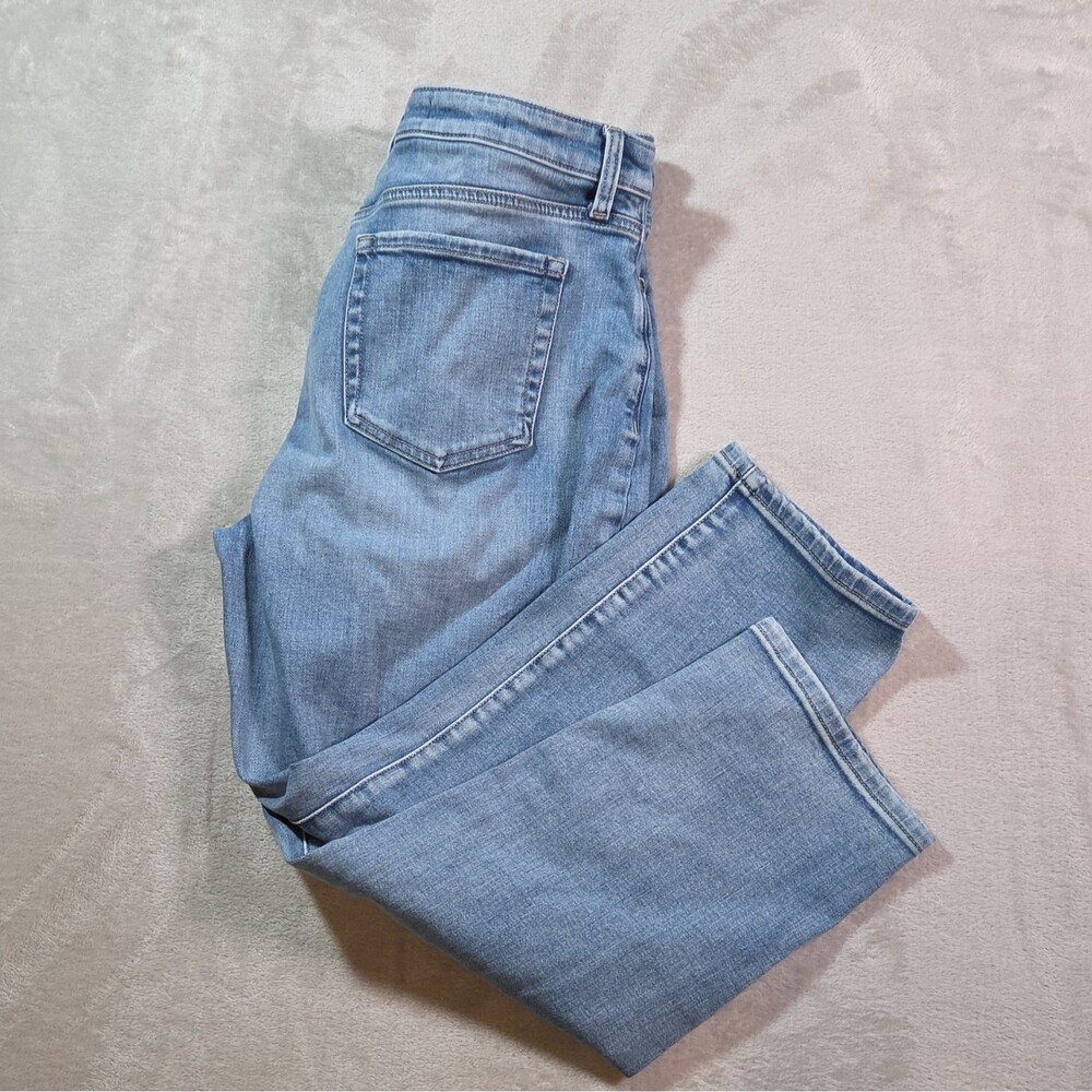 NYDJ Boyfriend Jeans Womens 8P Blue Valle Lift Tuck High Rise Denim EUC - Picture 5 of 5